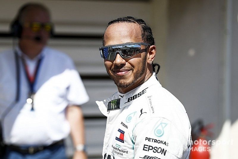 Pole Sitter Lewis Hamilton, Mercedes AMG F1 