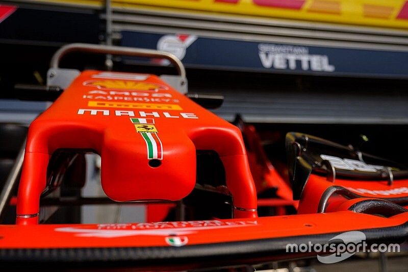 Detalle de la nariz del Ferrari SF90