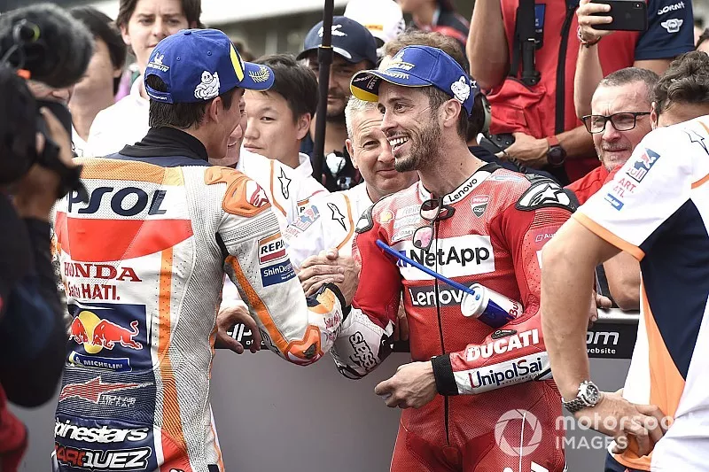 Andrea Dovizioso, Ducati Team, Marc Marquez, Repsol Honda Team
