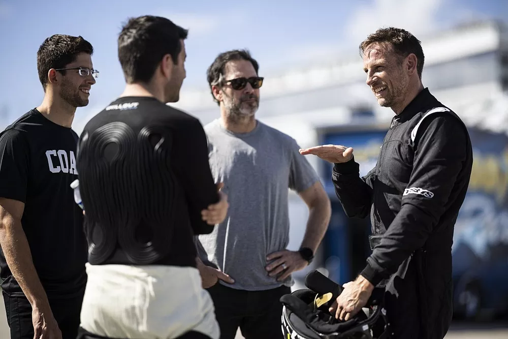 Jordan Taylor, Jimmie Johnson, Mike Rockenfeller, Jenson Button, Garage56 Testing