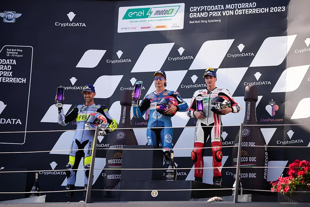 Mattia Casadei, HP Pons Los40, Matteo Ferrari, Felo Gresini MotoE, Kevin Zannoni, Ongetta SIC58 Squadracorse