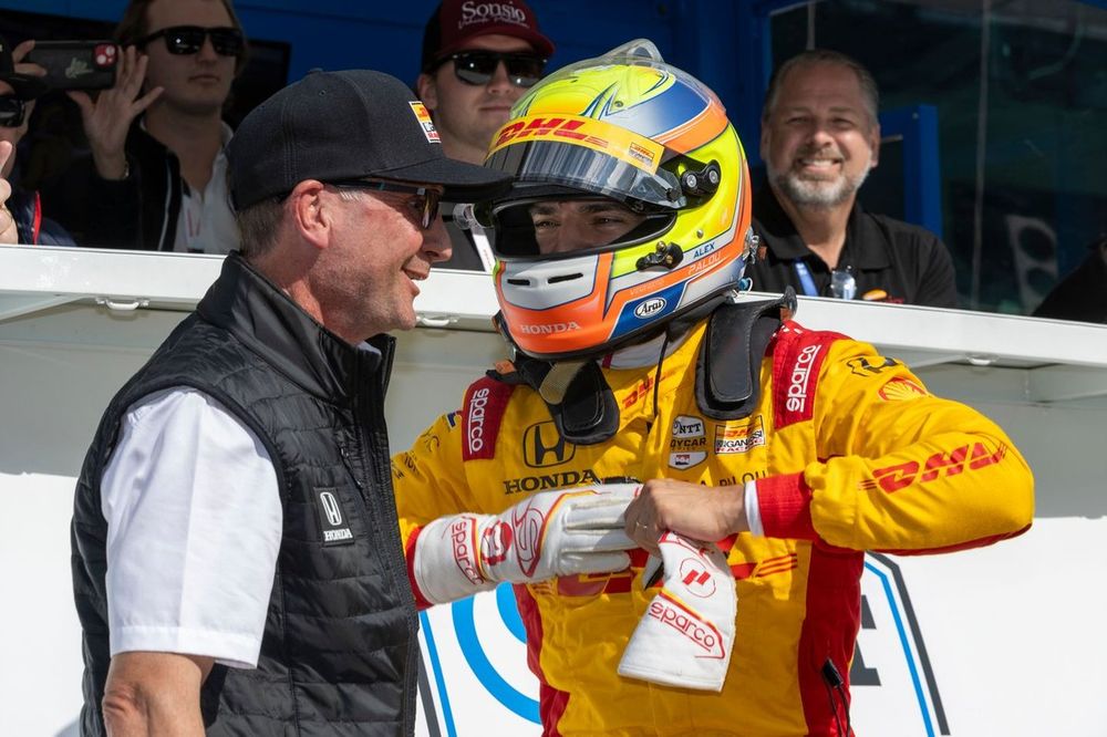Ganador de la pole Alex Palou, Chip Ganassi Racing Honda