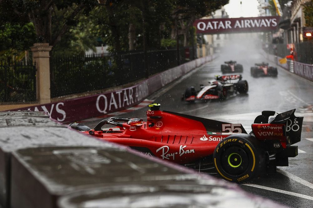 Carlos Sainz, Ferrari SF-23, spins