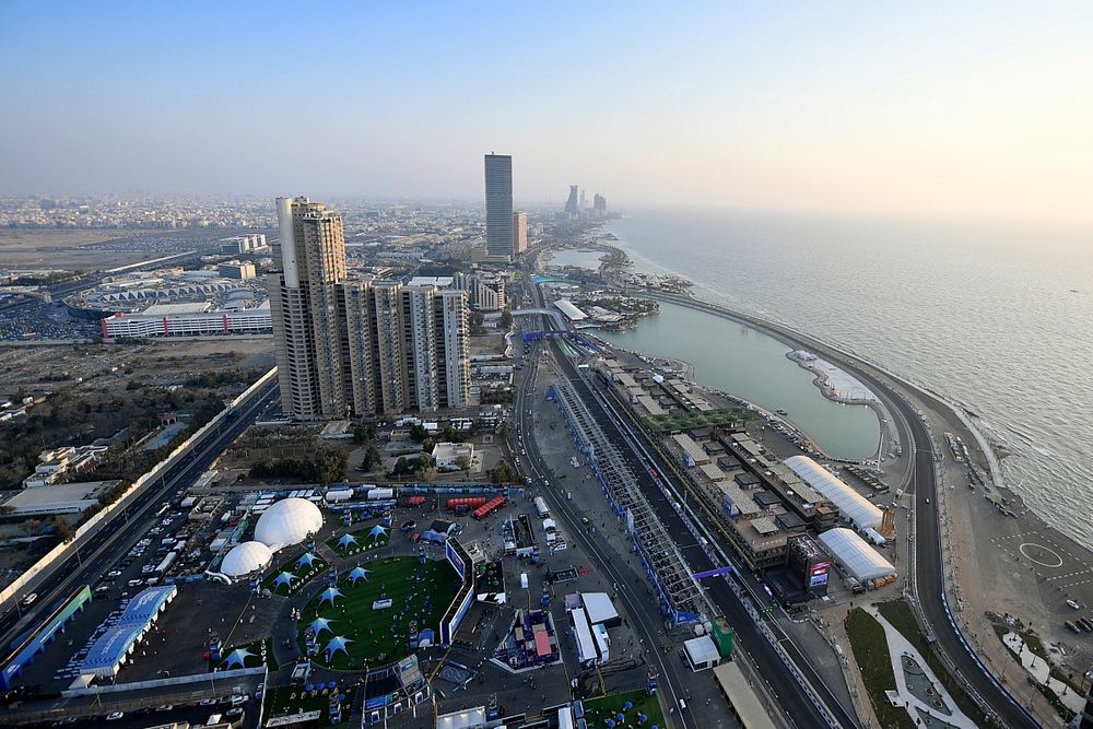 An aerial view of the circuit