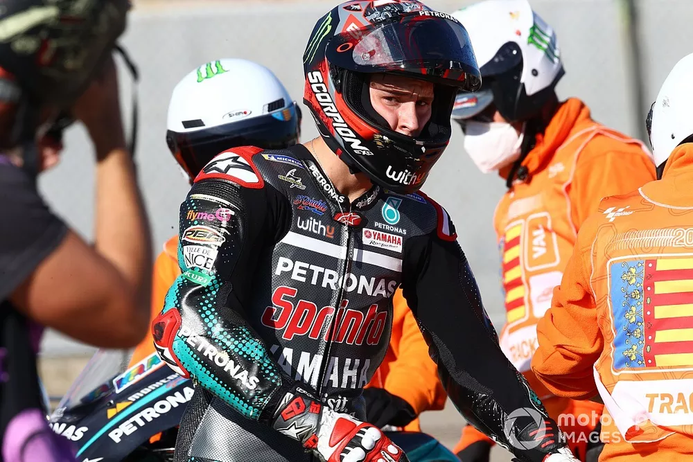 Fabio Quartararo, Petronas Yamaha SRT apr&egrave;s sa chute