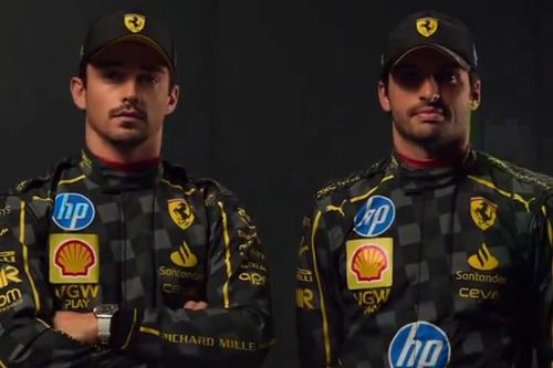 Leclerc y Sainz vestirán de negro para el GP de Italia de F1