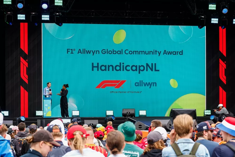 F1 Allwyn Global Community Award winner Jan Willem Koopman