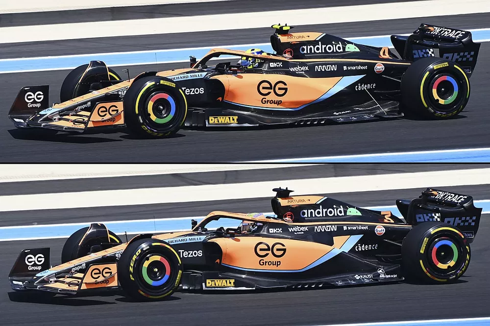 McLaren MCL36 comparison
