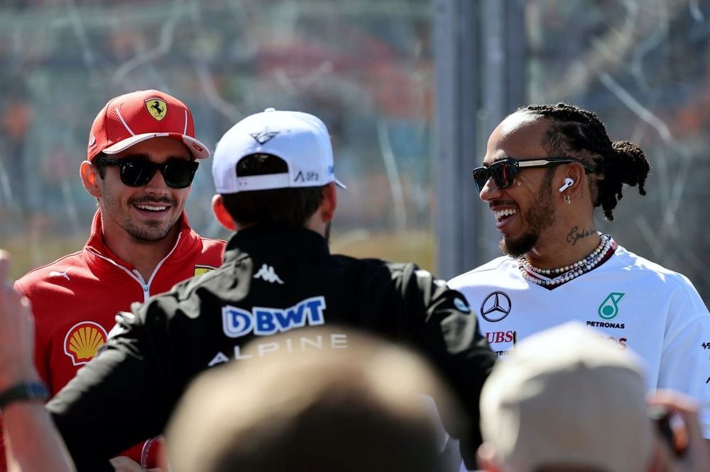 Drivers Parade
Pierre Gasly, Alpine F1 Team, Charles Leclerc, Scuderia Ferrari, Lewis Hamilton, Mercedes-AMG F1 Team