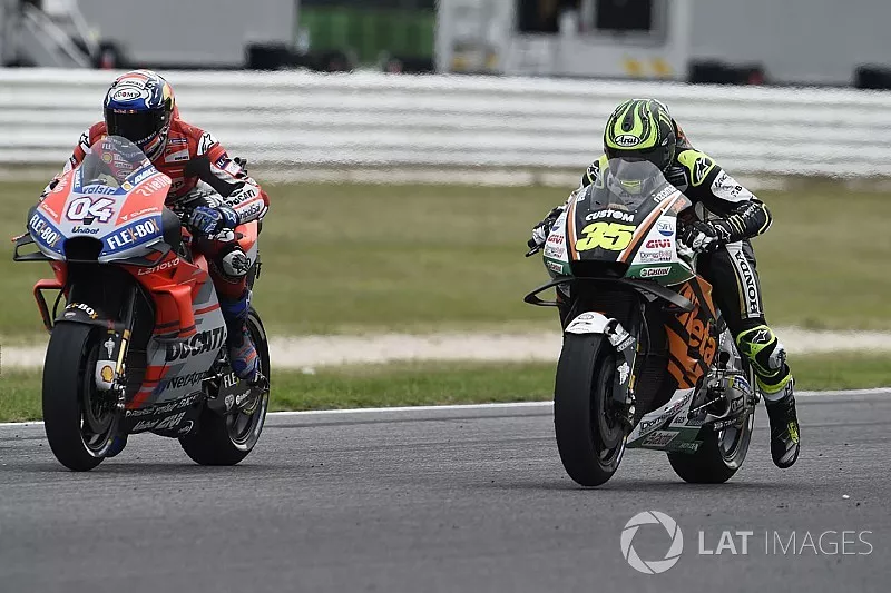 Cal Crutchlow, Team LCR Honda, Andrea Dovizioso, Ducati Team, practice start