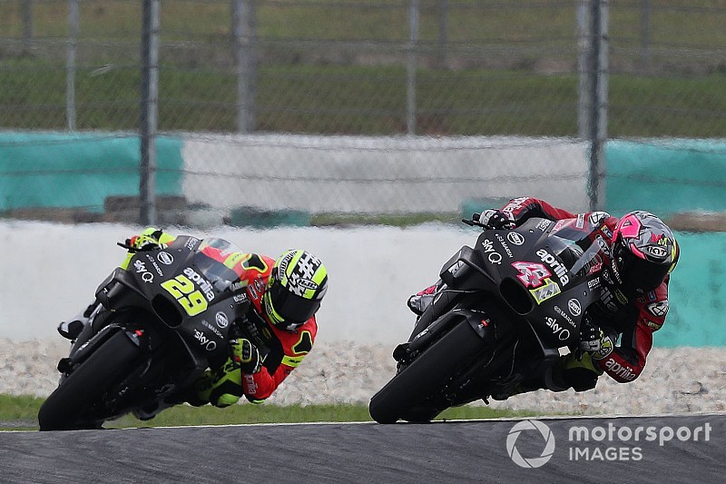Une Aprilia meilleure qu'en 2018, mais sur laquelle
