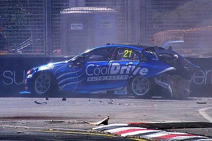 Adelaide 500: Mclaughlin tops practice, Jones crashes heavily