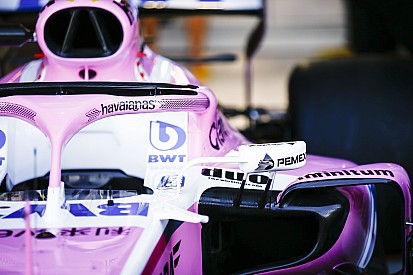 Force India sponsorise aussi son Halo avec une marque de tongs !