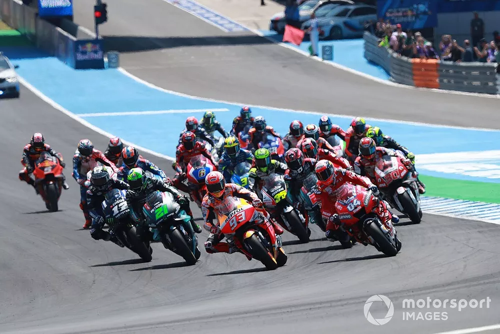 Marc Marquez, Repsol Honda Team leads at the start 