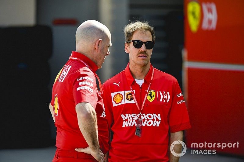 Sebastian Vettel, Ferrari y Jock Clear, Ingeniero de Carrera, Ferrari
