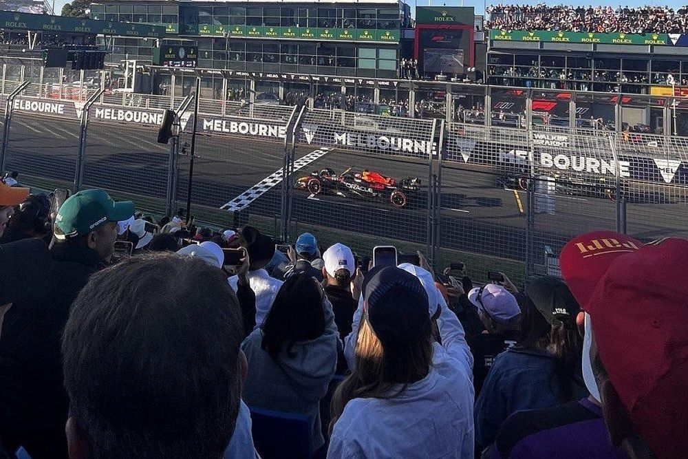 Verstappen, en el reinicio del GP de Australia