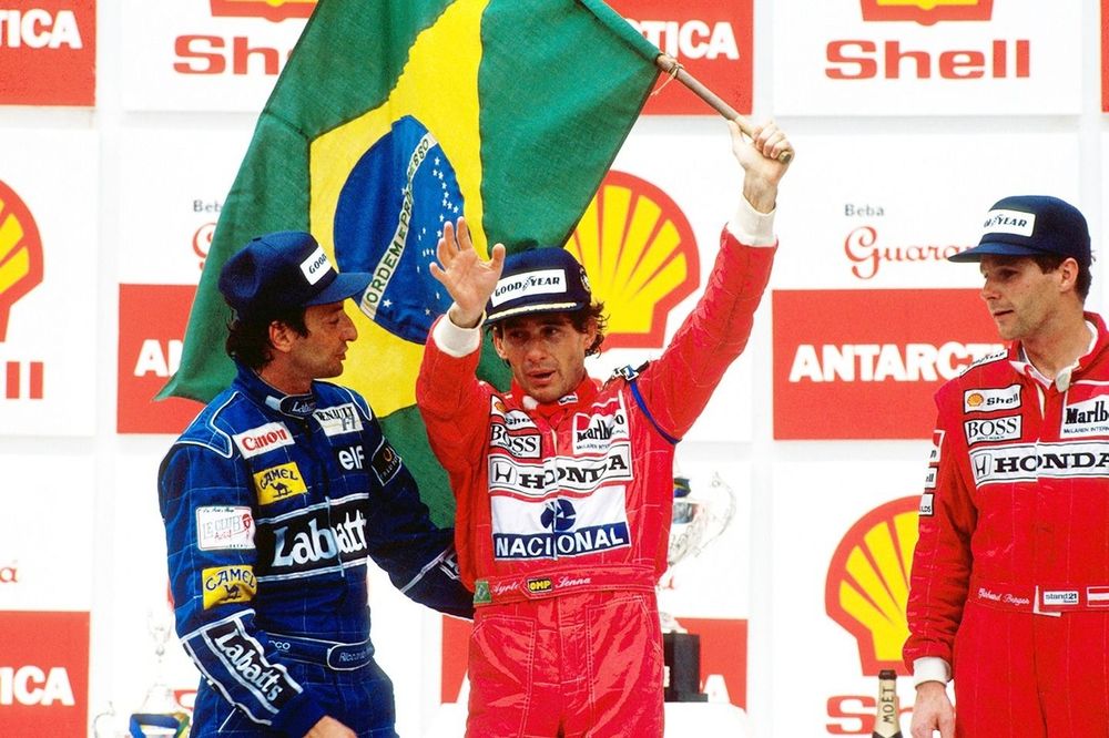 Ayrton Senna, Riccardo Patrese, Gerhard Berger