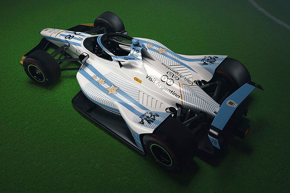 Agustín Canapino, Juncos Hollinger Racing Chevrolet decoración para las Indy500