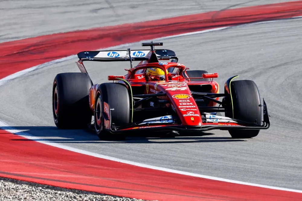 Lewis Hamilton, Ferrari SF-24 during Pirelli test