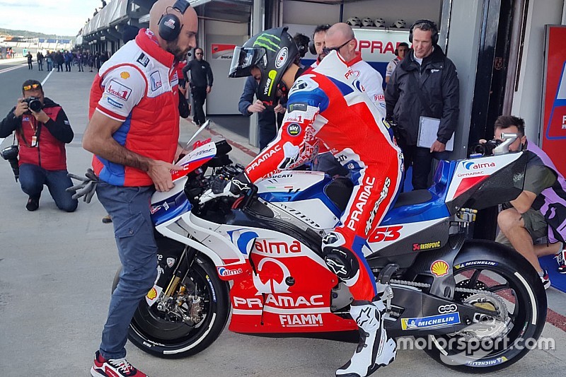 Bagnaia brilla già con la Ducati: