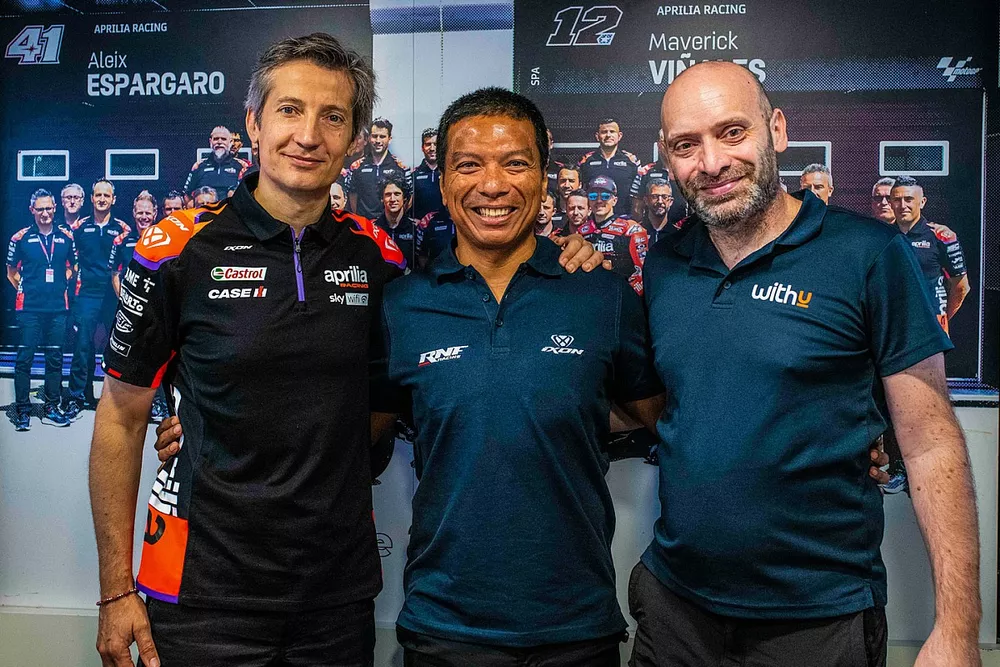 Razlan Razali, Founder and Team Principal RNF MotoGP Team, Massimo Rivola 