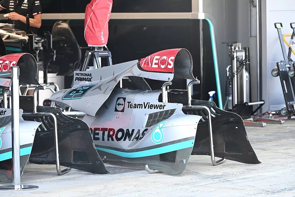 Detalle del Mercedes W13