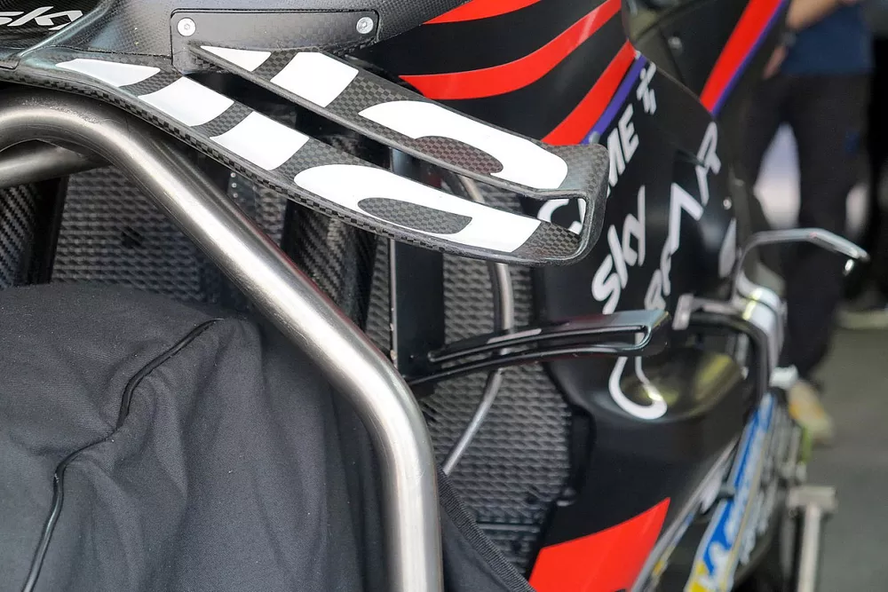 Les appendices a&eacute;rodynamiques de l'Aprilia RS-GP
