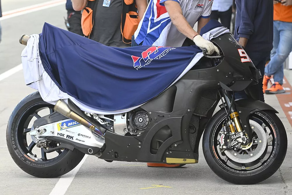 Marc M&aacute;rquez, moto del equipo Repsol Honda