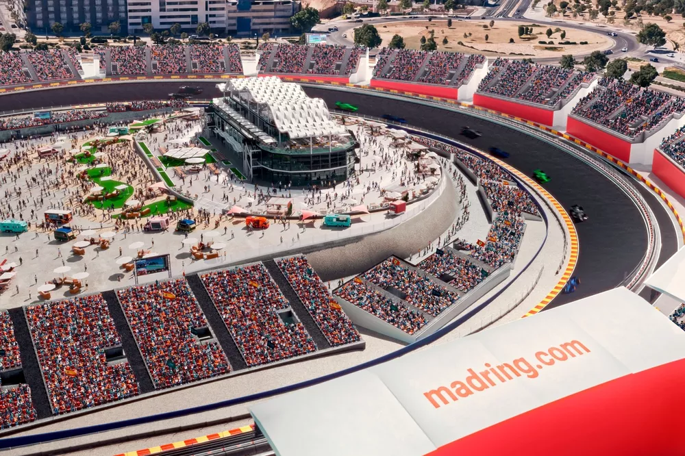 Des images de synth&egrave;se du Grand Prix d'Espagne &agrave; Madrid