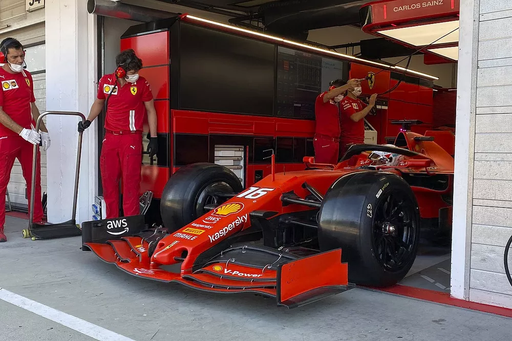 Charles Leclerc, Ferrari, Test Pirelli all'Hungaroring