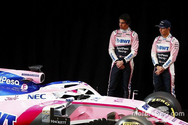 Sergio P&eacute;rez, Racing Point, Lance Stroll, Racing Point en la presentaci&oacute;n
