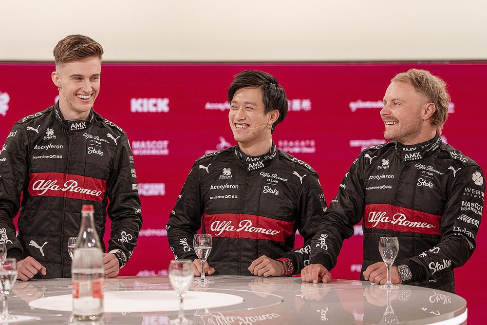 Theo Pourchaire, Zhou Guanyu, Valtteri Bottas, Alfa Romeo