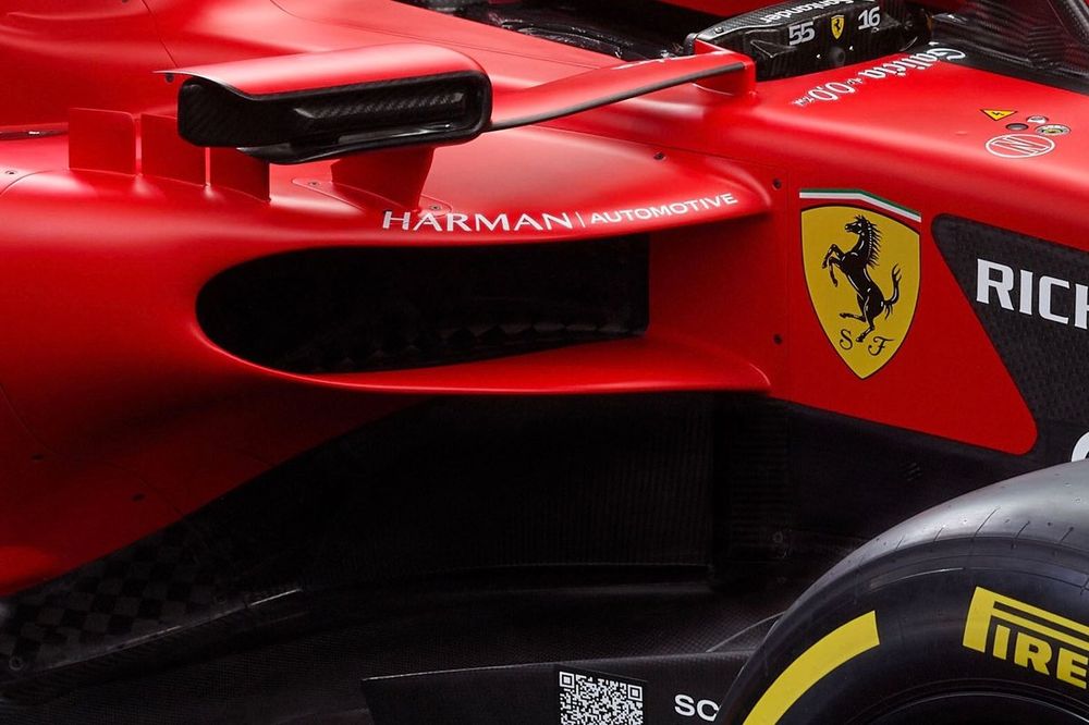 Ferrari SF-23. Detalle lateral