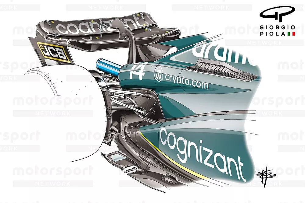 Aston Martin AMR23 side Canadian GP