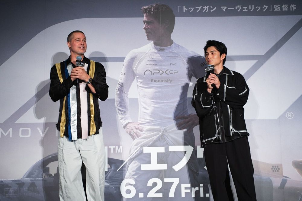 パ*ー様 Brad Pitt ブラピ直筆サイン入り　F1 舞台挨拶限定　フライヤ ブラッド・ピット「ニッポンはF1の国……皆さんにようやくこの作品