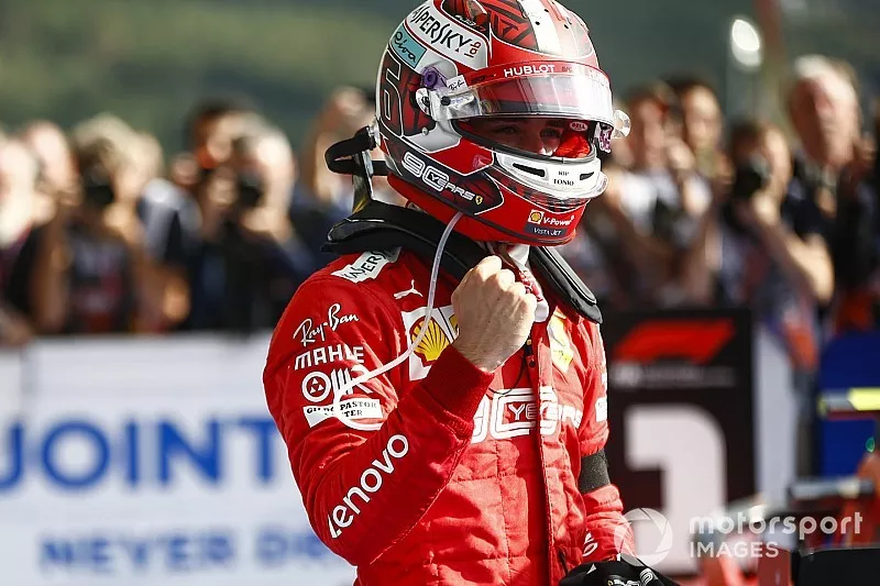 Race winner Charles Leclerc, Ferrari 