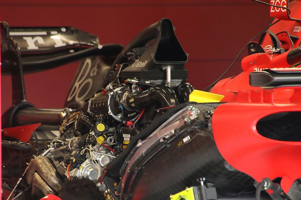 Ferrari SF-23 detalle del motor
