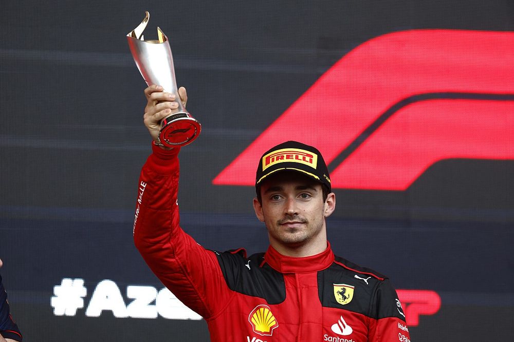 Podio: tercer lugar Charles Leclerc, Scuderia Ferrari