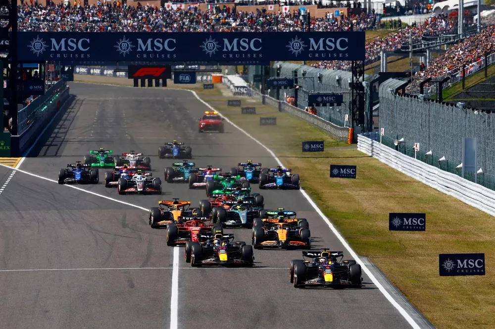 Salida del GP de Jap&oacute;n 2024 de F1