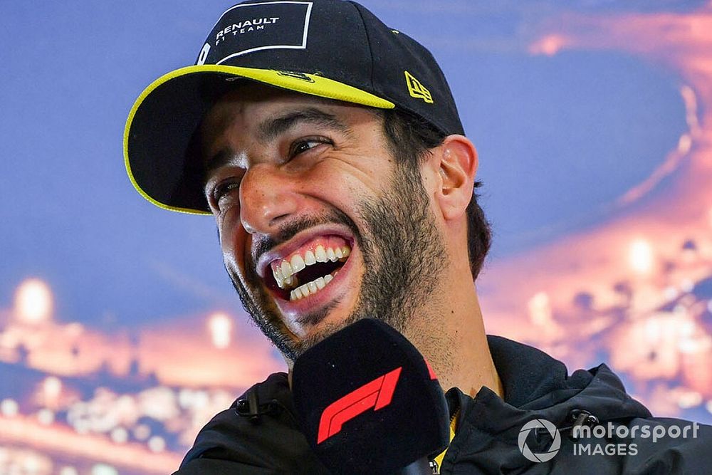 Daniel Ricciardo, Renault F1, en una conferencia de prensa