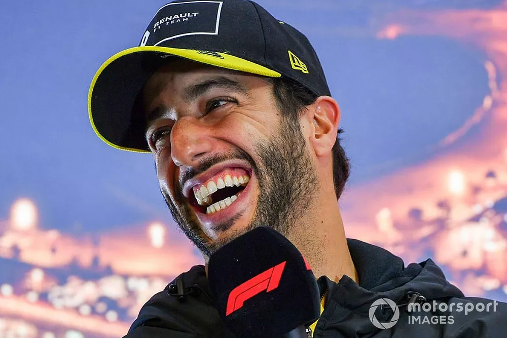 Daniel Ricciardo, Renault F1, en una conferencia de prensa