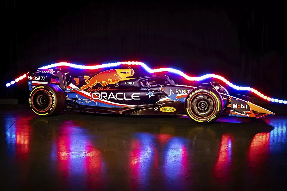 Red Bull RB19, US GP livery