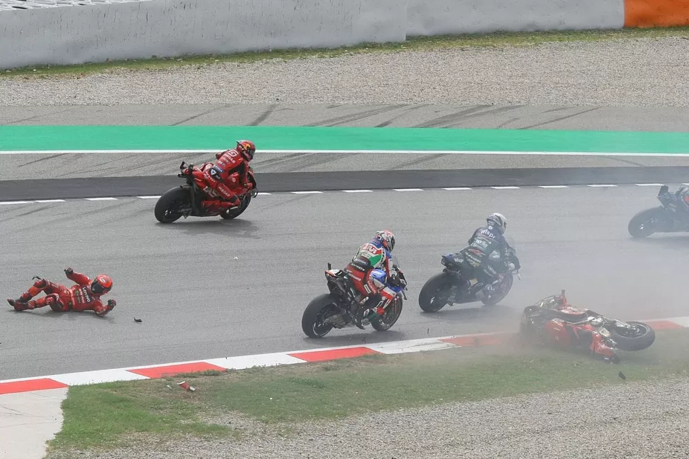 Francesco Bagnaia, Ducati Team crash