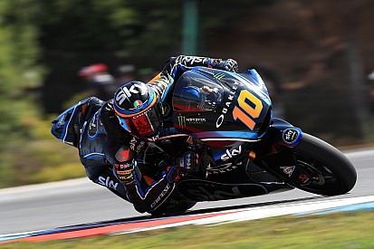 Marini se estrena en la pole y Márquez saldrá 2º