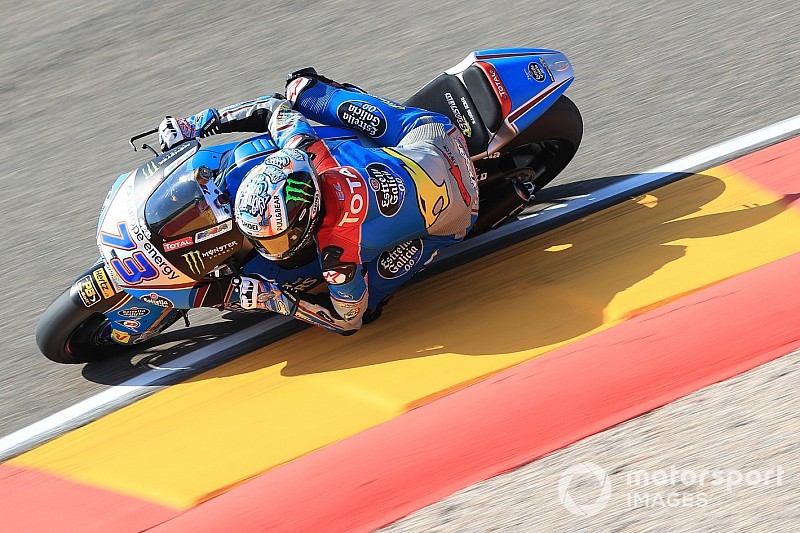 Aragon, Libere 3: squillo di Marquez davanti a Schrotter e a Pasini. Bagnaia lavora sul passo gara