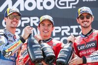 Marc Márquez domina en el GP de Aragón seguido de Alex y Bagnaia