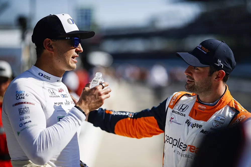 Graham Rahal, Rahal Letterman Lanigan Racing Honda, Jack Harvey, Rahal Letterman Lanigan Racing Honda