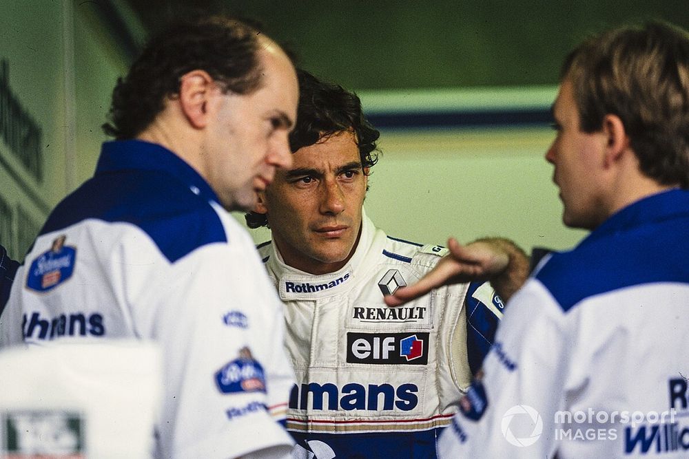 Ayrton Senna, Williams con Adrian Newey y David Brown