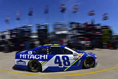 Johnson tops final practice in Texas as more drivers find the wall