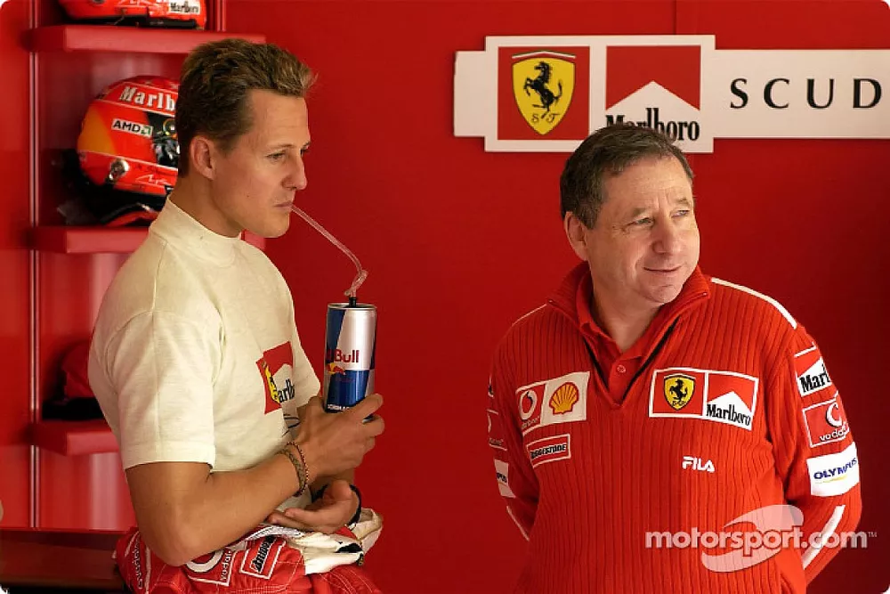 Michael Schumacher and Jean Todt